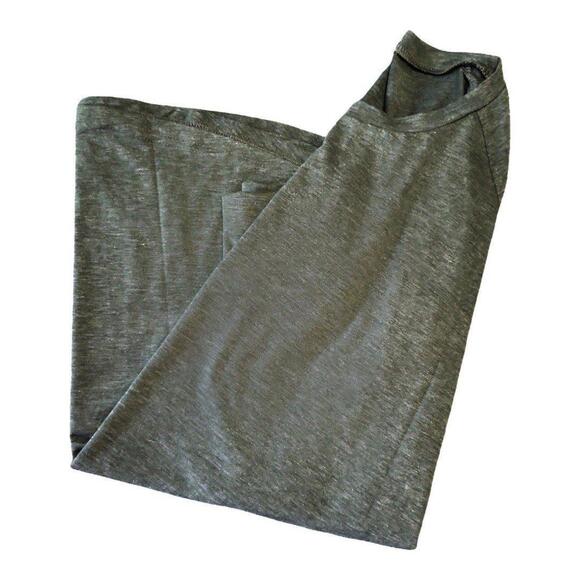 Womens L and XL Forest Green Round Neck Raglan Long Sleeve Tunic High Low Shirt - Picture 7 of 8